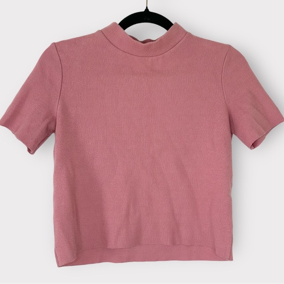 Zara Tops - ZARA Mock Neck Crop Top
